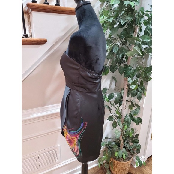 Twenty One Womens Black Off The Shoulder Sleeveless Back Zip Short Dress Medium - Picture 5 of 12